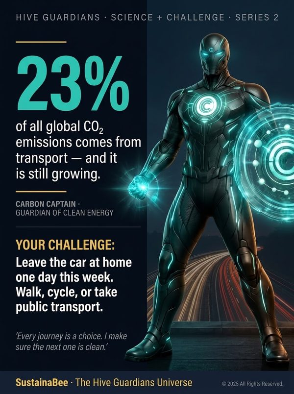 Carbon Captain science card, a Hive Guardian card about carbon